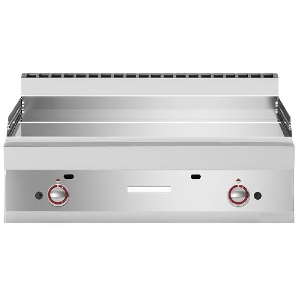 G65/PLCD10T-N (25) Gas Grillplatte, EXTRA BREIT glatt verchromt